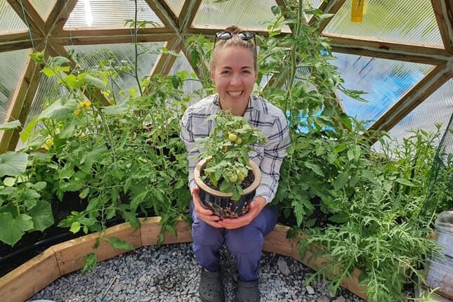 Tina fra Austevoll på Vestlandet