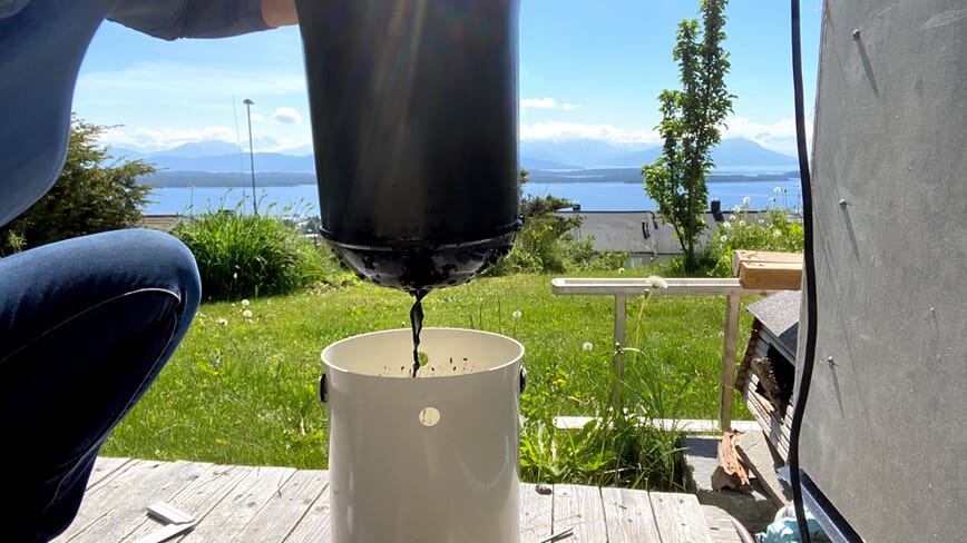 Siler av gull fra kull