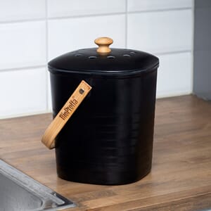 BioProffa bambus avfallsbeholder svart, 3,8 L