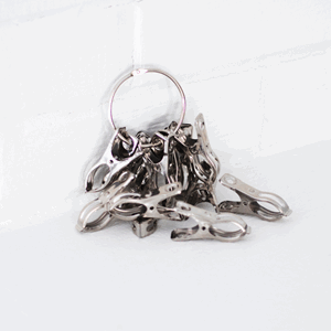 Planteklips i stål, 12 stk