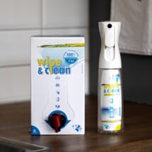 Wipe & Clean vaskemiddel, klassisk 2L + spruteflaske
